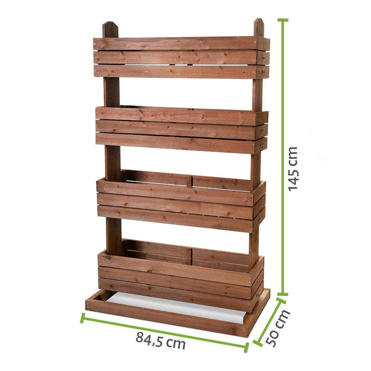 Vertikales Hochbeet 85 x 50 x 145 cm - Tanne